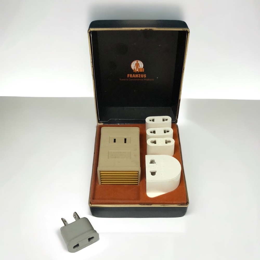 Vintage Franzus Extra Power Travel Foreign Electricity Converter Kit ca-1600